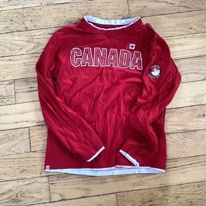 2/$20 Canada long sleeve lightweight red t-shirt, boys L